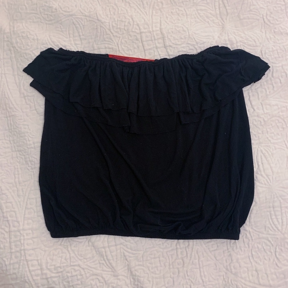 FOREVER 21 | TUBE TOP WITH RUFFLES | MEDIUM